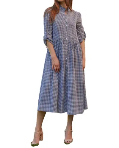 Shop Taylor Tillman Liza Ruffle Midi Dress In Blue