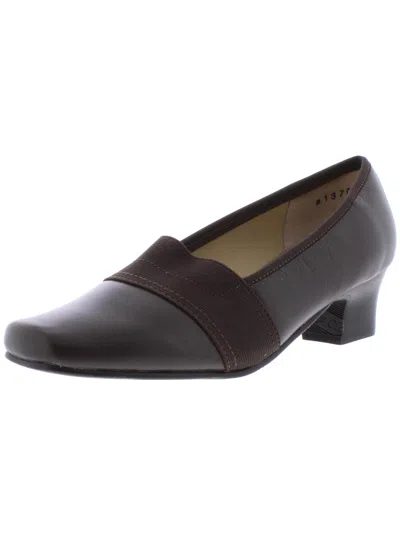 Shop Mark Lemp Classics By Walking Cradles Logic Womens Leather Slip On Pumps In Brown