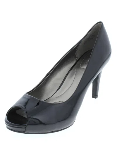 Shop Bandolino Rainaa Womens Padded Insole Peep-toe Heels In Black