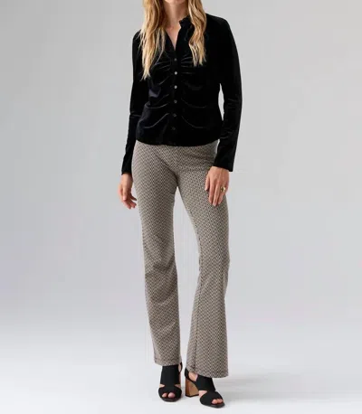 Sanctuary Dreamgirl Ruched Knit Shirt In Black