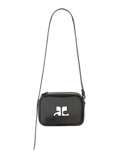 Shop Courrèges Camera Bag "reedition" In Black