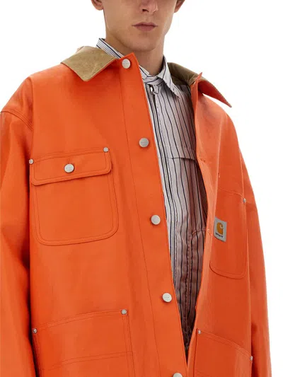 Shop Junya Watanabe Man X Carhartt Jacket In Orange