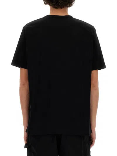 Shop Junya Watanabe T-shirt With Print In Black