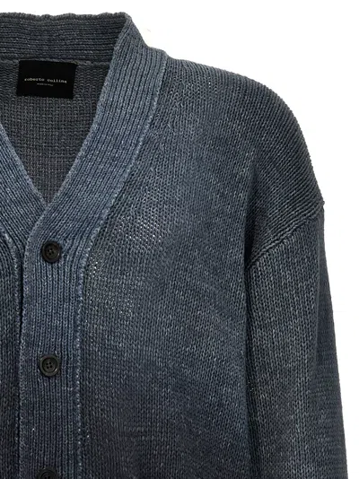 Shop Roberto Collina Degradè Cardigan Sweater, Cardigans Blue