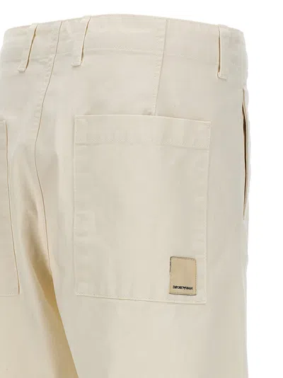 Shop Emporio Armani Denim Jeans White