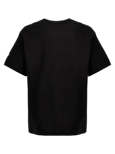 Shop Yohji Yamamoto Logo Print T-shirt Black