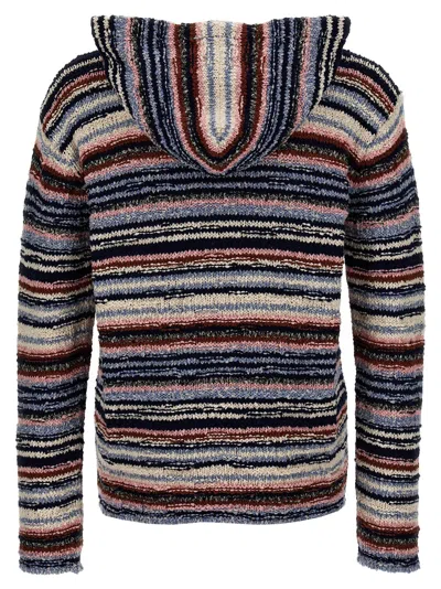 Shop Marni Striped Hooded Sweater Sweater, Cardigans Multicolor