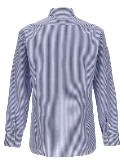 Shop Barba Striped Shirt Shirt, Blouse Light Blue