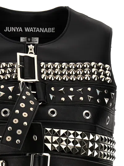 Shop Junya Watanabe Studs Vest Gilet Black