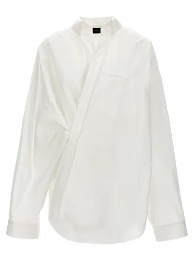 Shop Balenciaga Wrap  Shirt, Blouse White