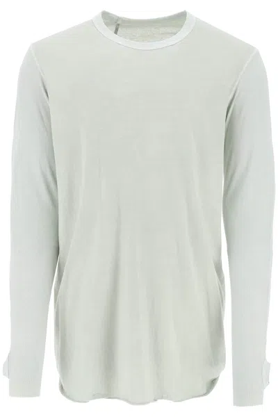 Shop Boris Bidjan Saberi Long-sleeved Cotton T-shirt Men In Cream