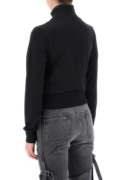 Shop Courrèges Courreges Interlock Jersey Track Jacket For Athletic Women In Black