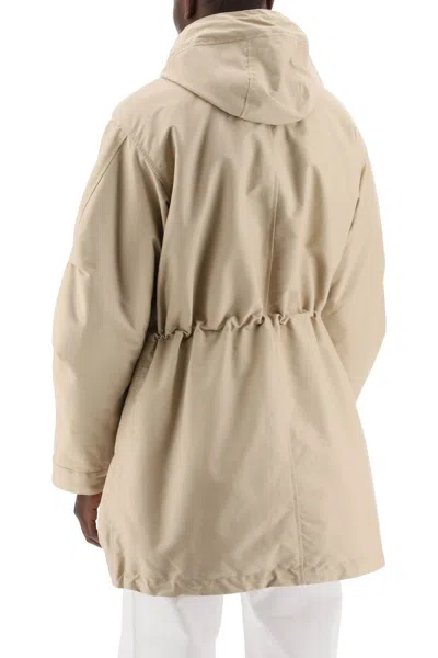 Shop Jacquemus Padded Parka 'the Brown Men In Cream