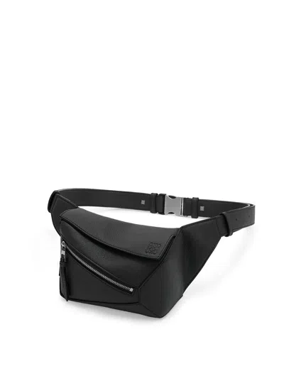 Shop Loewe Men Mini Puzzle Belt Bag In Black