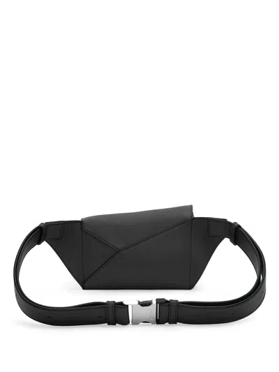 Shop Loewe Men Mini Puzzle Belt Bag In Black