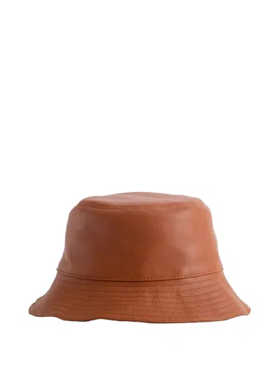 Shop Loewe Women Fisherman Hat In Brown