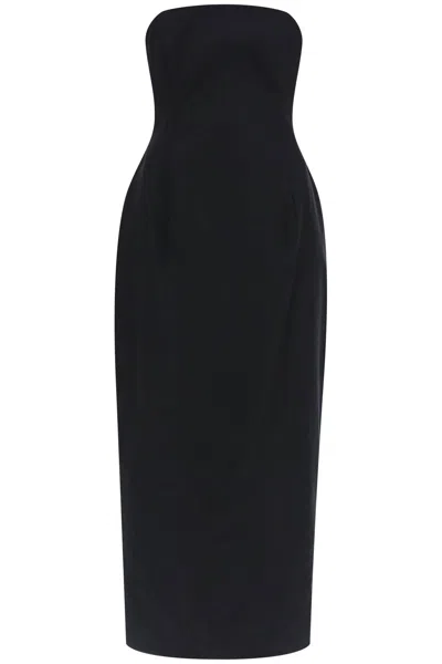 Shop Magda Butrym Hourglass Bustier Dress With Women In Black