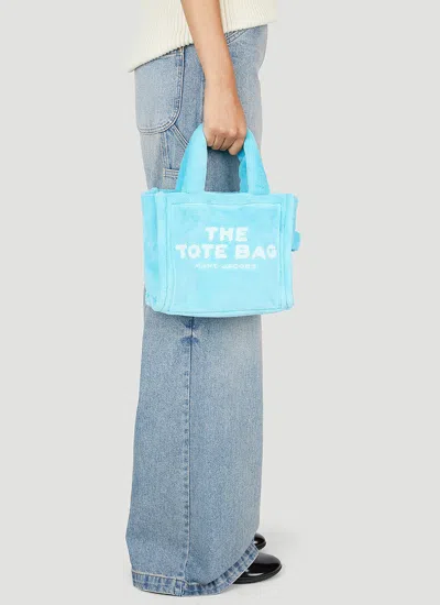 Shop Marc Jacobs Women Terry Mini Tote Bag In Blue