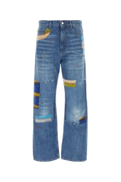 Shop Marni Man Denim Jeans In Blue