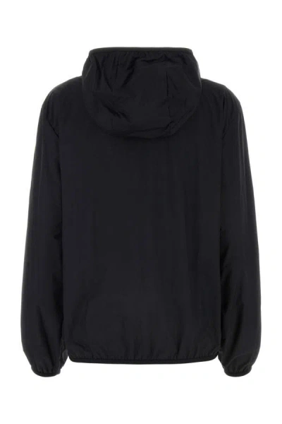 Shop Moncler Woman Black Poplin Fegeo Jacket