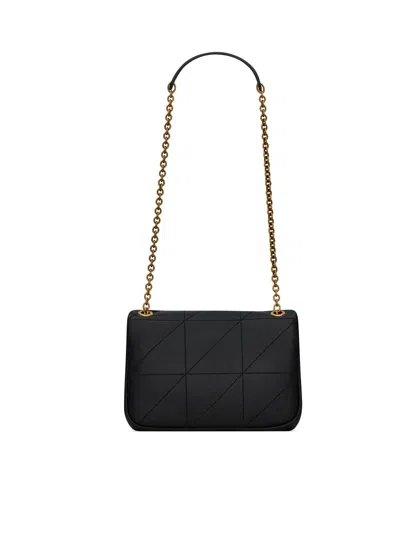 Shop Saint Laurent Women Mini Jamie 4.3 Chain Bag In Lamb Leather In Black