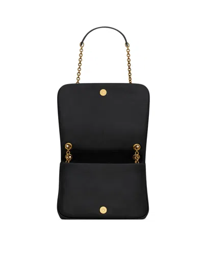 Shop Saint Laurent Women Mini Jamie 4.3 Chain Bag In Lamb Leather In Black