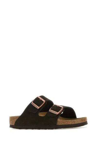 Shop Birkenstock Slippers In Brown