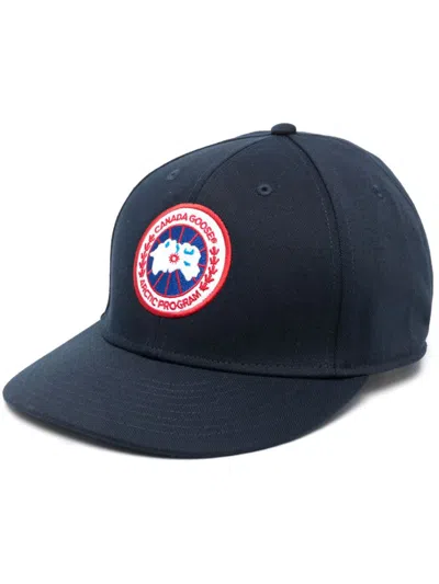 Shop Canada Goose Logo Baseball Cap In Blue