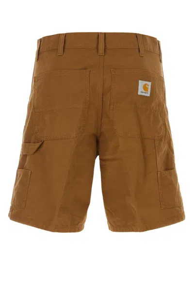 Shop Carhartt Wip Shorts In Brown