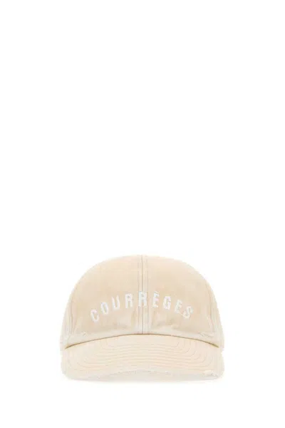 Shop Courrèges Courreges Hats In Beige O Tan