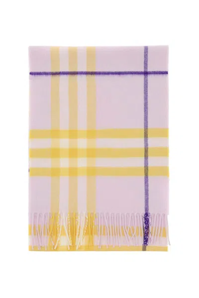 Shop Burberry Check Cashmere Scarf In Multicolor