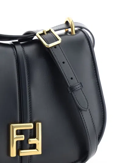 Shop Fendi Handbags In Nero+obur