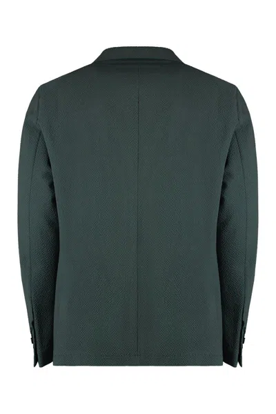 Shop Tagliatore Wool And Mohair Two Piece Suit In Green