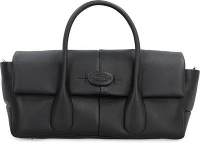 Shop Tod's Di Leather Bag In Black