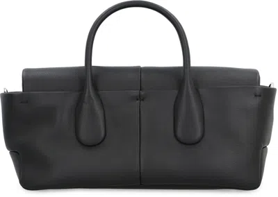 Shop Tod's Di Leather Bag In Black