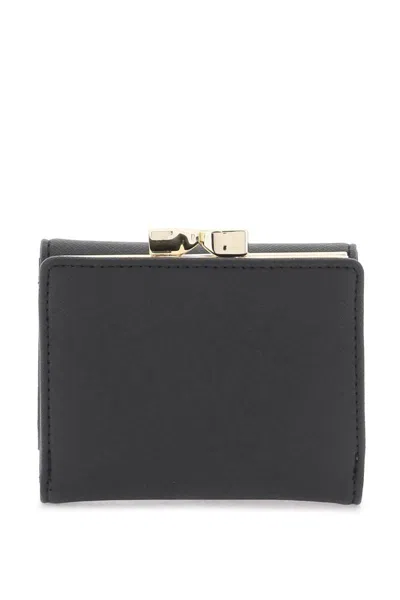 Shop Vivienne Westwood Compact Eco-leather Wallet In Black