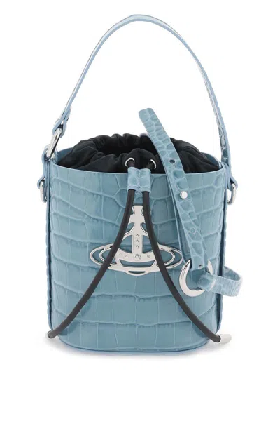 Shop Vivienne Westwood Daisy Bucket Bag In Blue
