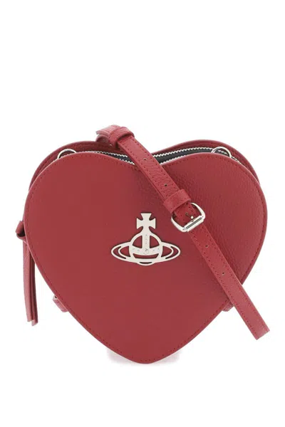 Shop Vivienne Westwood Louise Heart Crossbody Bag In Red
