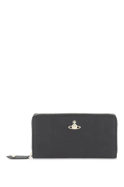 Shop Vivienne Westwood Zip-around Wallet Portfolio In Black