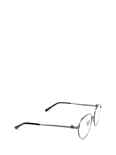 Shop Balenciaga Eyeglasses In Ruthenium