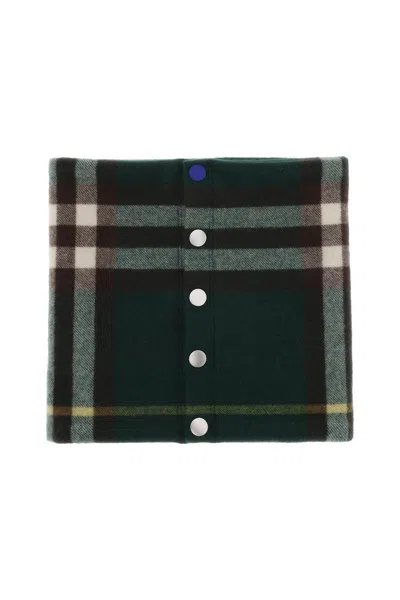 Shop Burberry Cashmere Neck Warmer In Green