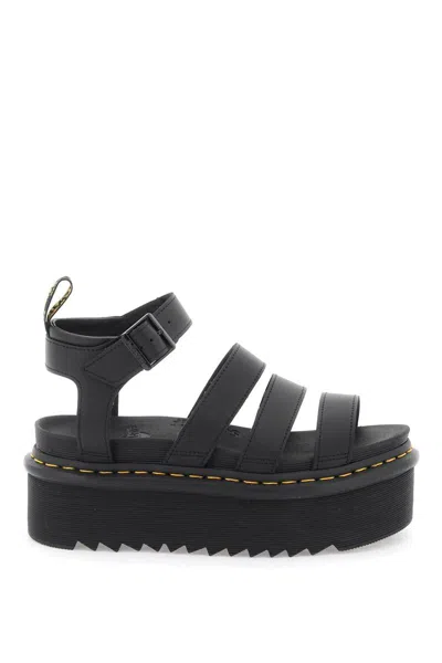 Shop Dr. Martens' Gladiator Sandals With Platform In Black