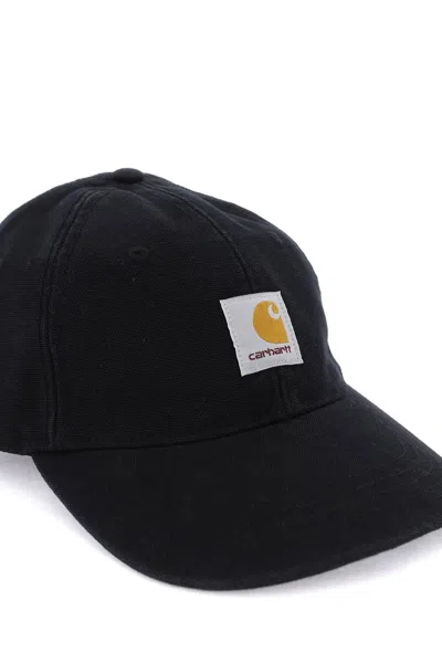 Shop Carhartt Wip Icon Baseball Cap With Patch Logo In Black