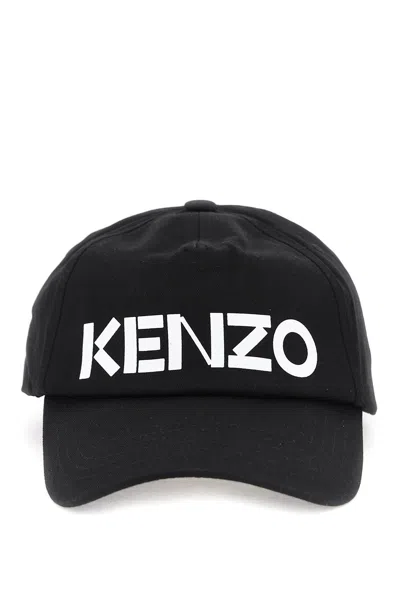 Shop Kenzo Graphy Baseball Cap In Black