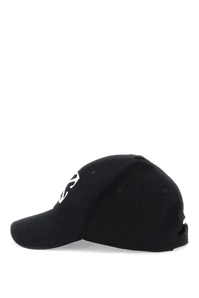 Shop Off-white Off White "arrow Logo Baseball Cap With Adjustable In Black