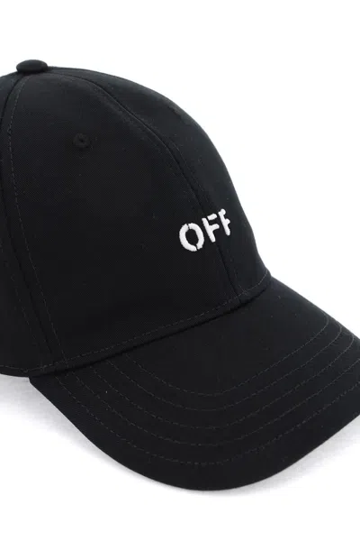 Shop Off-white Off White Baseball Cap With Off Logo In Black