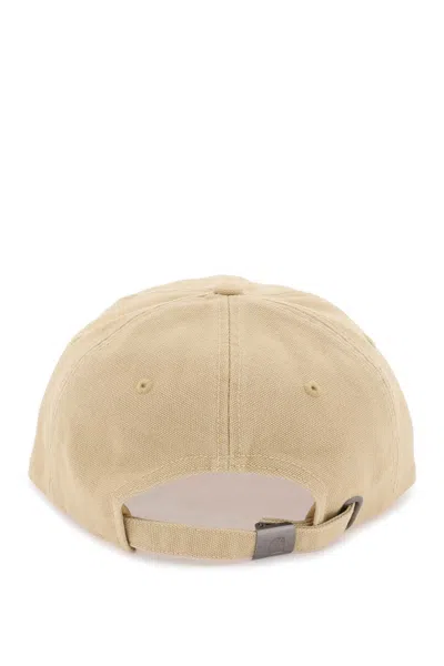 Shop Carhartt Wip Icon Baseball Cap With Patch Logo In Beige