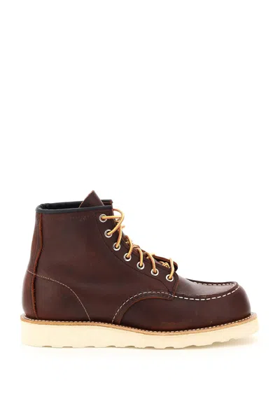 Shop Red Wing Shoes Classic Moc Ankle Boots In Brown