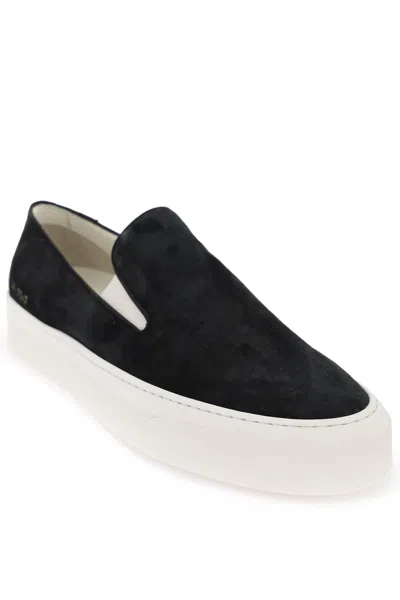 Shop Common Projects Slip On Sneakers In Black