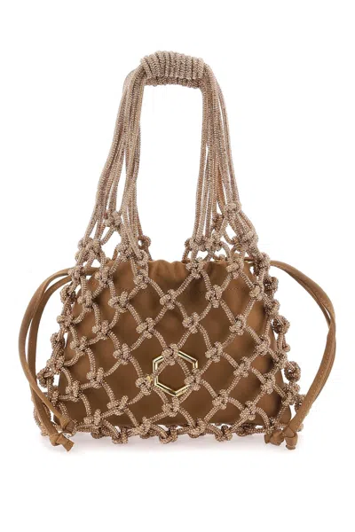 Shop Hibourama Mini Carrie Handbag In Brown